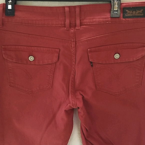 Levi's Women's Mid Rise Skinny Jeans - Brick/Rust - Picture 3 of 5